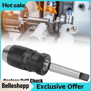 Belleshopp Máy khoan không cần chìa khóa Phát hành nhanh Giá chuyển đổi bit Morse Taper Bit Tự khóa Chucks