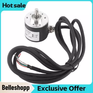 Belleshopp Bộ mã hóa quay tăng dần quang điện Yosoo 600p / r Trục 6 mm 5-24vdc AB Pha để đo chiều dài + khớp nối