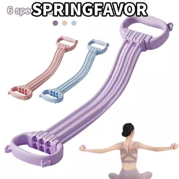 Dây đeo co giãn SPRINGFAVOR, 8 dây kháng lực 35 LB kháng lực Yoga, Silicone mềm Phục hồi nhanh Mở lưng Thực hành Dây kháng lực tập thể dục để tập cơ bắp