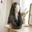 Bridal Half Veil Chất liệu vải tuyn mềm Thiết kế hoa tinh tế Kích thước đa năng để chụp ảnh đám cưới