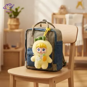 HFTOY 10cm Trái Cây Sang Trọng Móc Khóa Mềm Lông Tơ Vinyl Dễ Thương Búp Bê Mặt Dây Chuyền Bapa Nhà Trẻ Em Trang Trí Quà Tặng ~