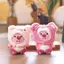 Loopy Plushie Mũ Gấu Hồng Dễ Thương Sang Trọng Túi Búp Bê Cotton Quyến Rũ