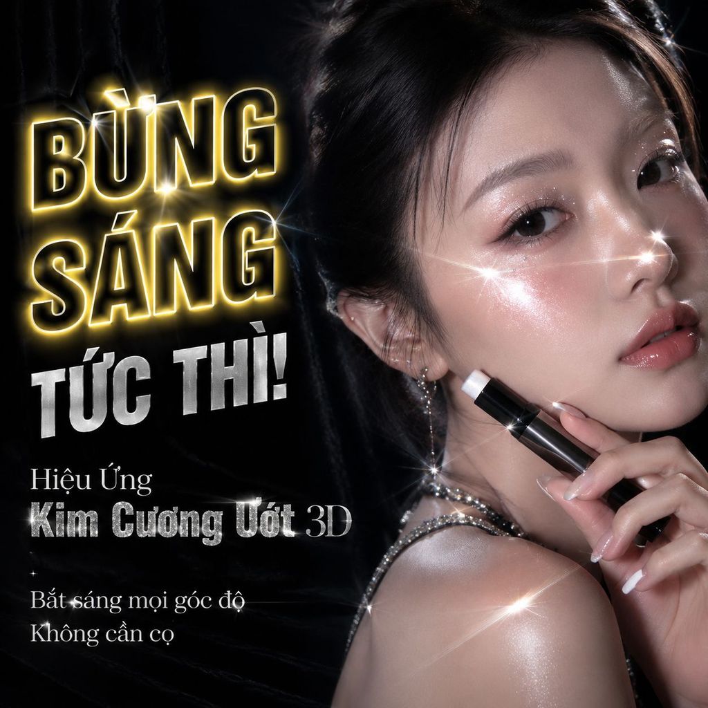 ⚡Bút tạo khối mắt tự nhiên siêu sáng |Stick highlighter kim cương lấp lánh bền màu |Bút mắt lâu trôi tự nhiên không nhòe
