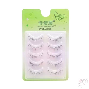 5 Cặp Dây Vô Hình Tự Nhiên Ngắn Phong Cách Hàn Quốc Lông Mi Giả Nhẹ Thoải Mái Để Sử Dụng Hàng Ngày