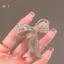 < Honeyba > Thắt Nơ Kim Cương Giả Thổ Cẩm Nữ Đơn Giản Cá Tính Thời Trang Pin Phù Hợp Với Chống Ánh Sáng Xòa Trang Sức Quà Tặng Đẹp