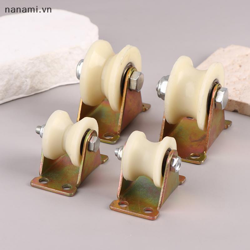 [nanami] Con lăn có rãnh nylon Tra Pulley V / U Nylon có chân đế 30mm 50mm Con lăn hạng nặng có rãnh cửa trượt gót chân [VN]