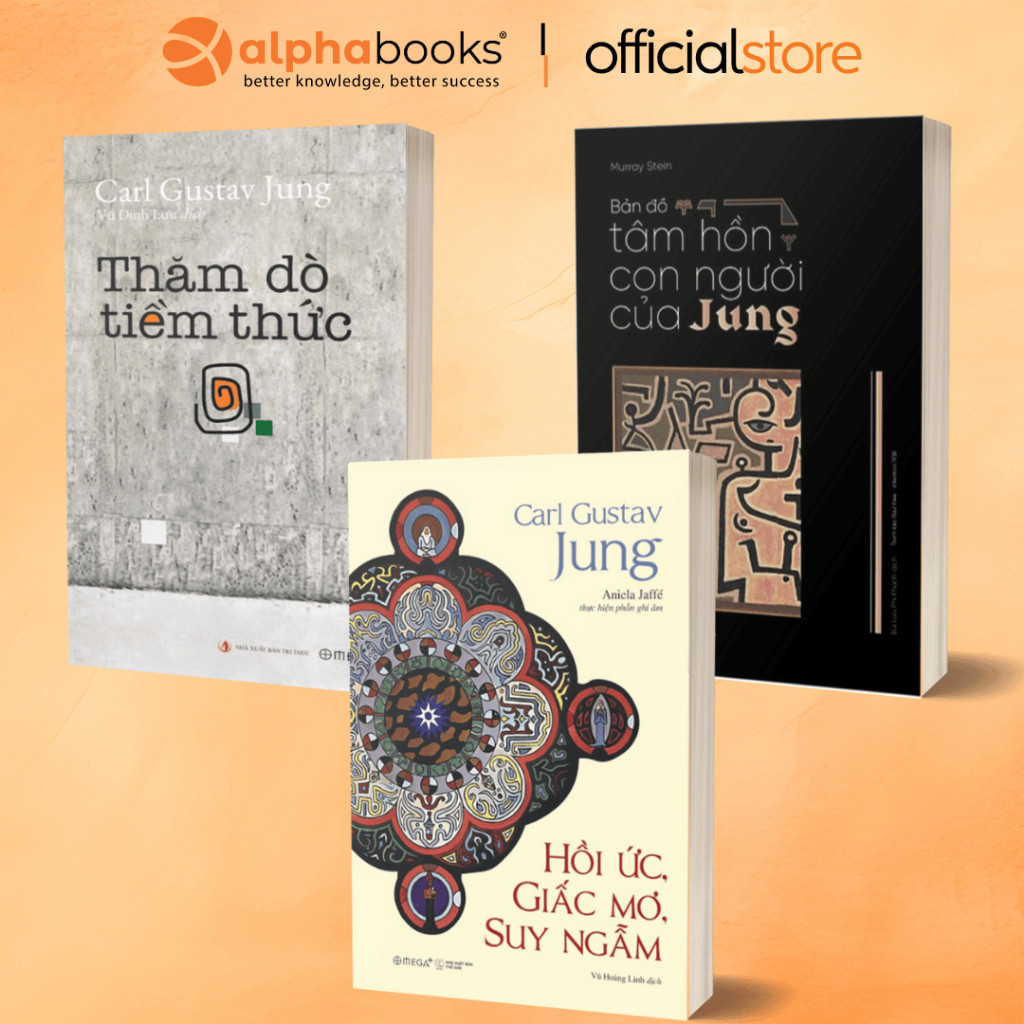 Combo Sách Carl Jung: Hồi Ức, Giấc Mơ, Suy Ngẫm + Tâm Hồn Con Người + Thăm Dò Tiềm Thức (Omega Plus)
