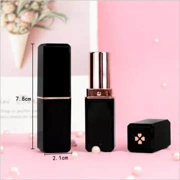 Combo 5 chiếc thỏi son rỗng/ Vỏ son thỏi cỏ 4 lá đen đổ khuôn 12.1mm