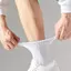 PNPIA- 6 Cặp Nam Kinh Doanh Sos Thi Khăn Đế Thể Thao Sos Dành Cho Nam Nữ Hút Mồ Hôi Cotton Thoáng Khí Sos Trắng