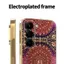 Ốp Lưng Cho Infinix Hot 70 X6895B Cổ Điển Da Cao Cấp Lucky Elephant Series Mạ Điện Cạnh Chống Rơi Vỏ Điện Thoại