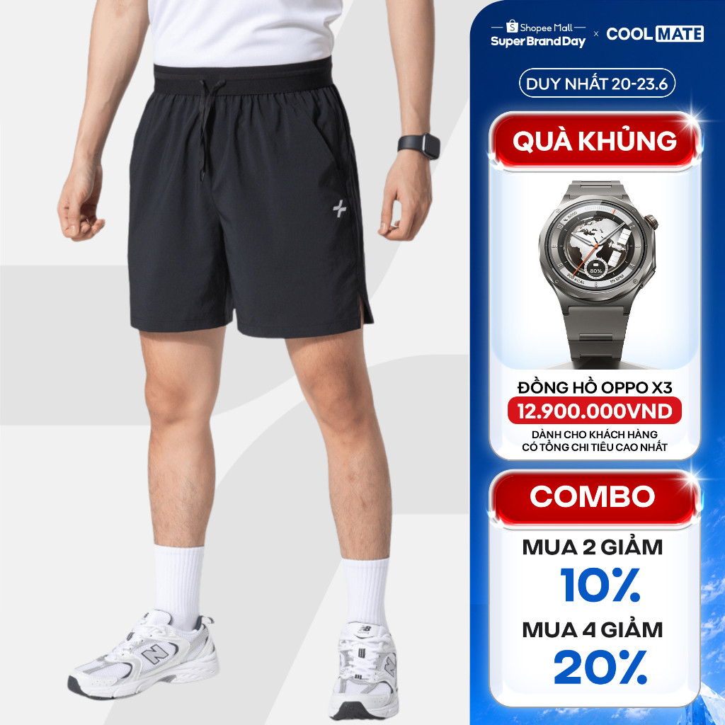 [MUA 4 GIẢM 20%]Quần shorts thể thao 6 inch đai siêu co giãn, thoáng khí, quần đùi đa năng Pickleball Coolmate