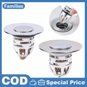 Sáng Tạo Bồn Rửa Tắm Cắm Lật Nắp Rửa Lõi Bounce Up Loại Báo Chí Thoát Nước Lọc Phụ Kiện Nhà Bếp Chặn Phòng Tắm