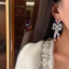 Thời Trang Hàn Quốc Hoa Tinh Tế Zircon Thanh Lịch Phong Cách Mới Nhẹ Bông Tai Sang Trọng Bán Buôn
