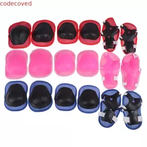 Bộ dụng cụ bảo vệ trượt băng CODECOVED Có thể điều chỉnh 6 Cái / bộ dành cho trẻ em Bé trai Bé gái Miếng đệm khuỷu tay đầu gối Miếng đệm bảo vệ bánh răng cho con lăn Trượt băng Trượt băng Trẻ em Bảo vệ đầu gối