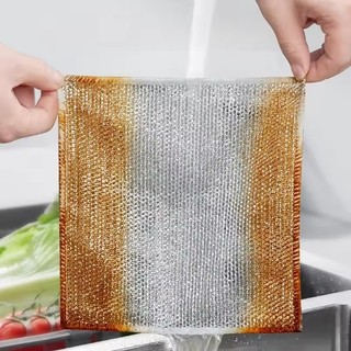 Khăn lau nhà bếp gia đình Magic - Khăn lau bát đĩa bằng thép kim loại hai mặt dày