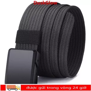 Thắt lưng bện Nylon DUSKGLOW, Giải trí thiết kế thương hiệu sang trọng Dây thắt lưng khóa nhựa, Dây đeo vải thông thường có thể điều chỉnh