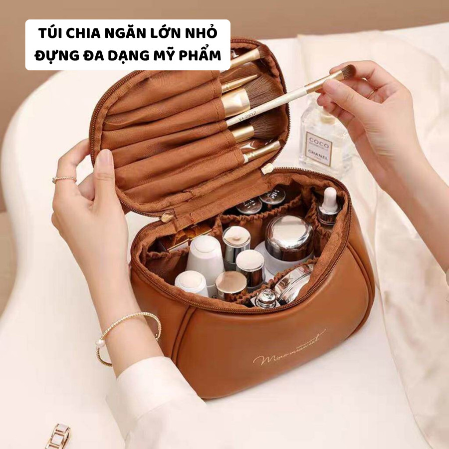 Túi PU Đựng Mỹ Phẩm Du Lịch ENODA HOME, Túi Đựng Đồ Makeup Cách Điệu Chất Liệu Da PU Chống Thấm TUIPU007