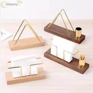 Hộp đựng khăn giấy EDIWANY, Hộp đựng khăn ăn thiết kế sáng tạo thanh lịch, Hộp đựng tăm gỗ đa năng Bàn ăn