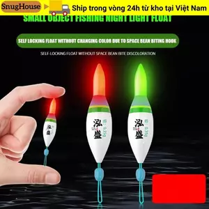 SNUGHOUSE Phao Câu Cá Điện Tử, Phao Đèn Led Trượt Trôi, Đèn Báo 311 Pin Phao Tấn Công Bobbers Đuôi Ngắn