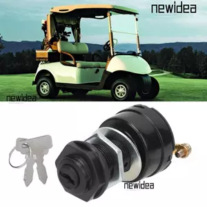 Công tắc chìa khóa đánh lửa NEWIDEA, 101826201 1012505 Công tắc khởi động 2 chân, Phần 36V - 48V với 2 phím Công tắc đánh lửa cho xe điện Club Car DS 1996up