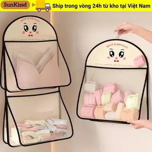 Túi đựng đồ lót SUNKISSD, Túi treo tất nhiều lớp 1 / 2 / 3 lớp, dung tích lớn có túi treo