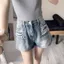 Quần Short Denim Nữ Phong Cách Mỹ Cao Cấp Kích Thước Lớn Ôm Hơn Nhìn Thẳng Chữ a Siêu Ngắn Quần Nóng