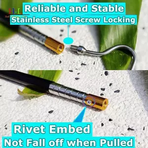 HL Có Thể Mở Rộng Móc Rắn Bò Sát Bắt Sti Cực, Bộ Dụng Cụ Xử Lý Rắn Cho Lục Lạc Python Loại Bỏ Đầu Đồng Bắt LMWU