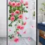 1 Decal dán cửa sổ hình bướm hoa hồng hồng có thể tháo rời để trang trí kính treo tường phòng khách phòng ngủ [VN]