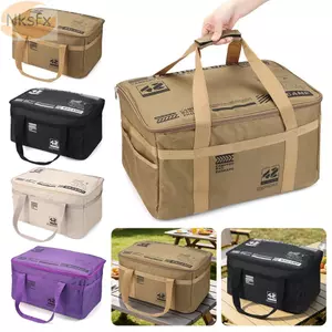 Túi đựng đồ cắm trại NKSFX, Túi đựng dã ngoại dung tích lớn 42L / 30L, chống thấm nước dày có ngăn Túi đựng thân cây bằng vải 600D ngoài trời