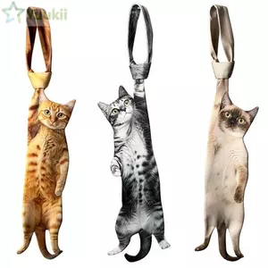 Cà vạt nam hình con cá YUUKII, Cà vạt mèo con mới lạ giống như thật, Vải Satin cho mèo Họa tiết động vật Dây buộc cổ sáng tạo cho đám cưới và bữa tiệc