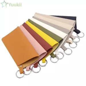 Túi đựng kính râm YUUKII, có móc khóa Túi đựng kính râm màu trơn, Quà tặng sáng tạo Da PU di động bền bỉ Giá đỡ kính mắt Phụ kiện