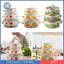 3 Nồi Men Có Tay Cầm Và Nắp Cho Súp Stews Đậu Cảm Ứng Cho Nhà Bếp Gia Đình