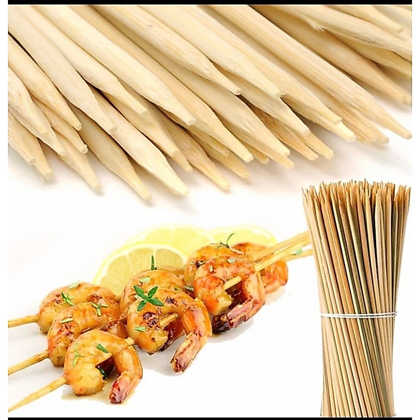 Gói 500g Que Xiên Tre Dùng Nướng Thịt, Xúc Xích, Viên Chiên, Handmade,....