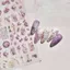 Tím Iris Sườn Xám Pha Lê Kim Cương Làm Móng Tay Miếng Dán Phong Cách Trung Hoa Mực Mới Phong Cách Trung Hoa Thư Pháp Ngọc Trai Đẹp Làm Móng Tay Miếng Dán