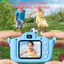 Máy ảnh trẻ em QEARY, HD 1080P Video kỹ thuật số Máy ảnh kỹ thuật số cho trẻ mới biết đi, Trẻ em siêu dễ thương Gits Vỏ silicon Máy ảnh video Giáng sinh