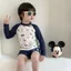 Phong Cách Mới Đồ Bơi Trẻ Em Bé Trai Chia Mùa Hè Cho Bé Dài Tay Swimsu