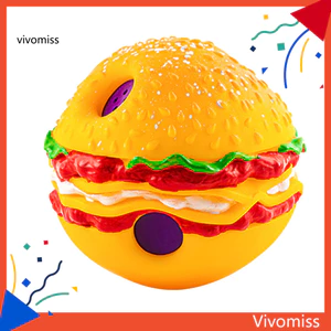 Đồ chơi thú cưng Burger Shape Giggle Âm thanh thu hút Chăm sóc răng miệng chống cắn Đa chức năng Làm sạch răng Đồ chơi chơi chơi cho chó Wobble Giggle Ball Đồ dùng cho thú cưng