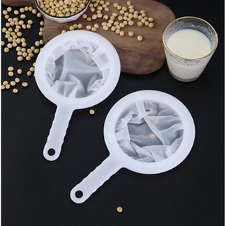 ( RAY LỌC MÀU TRẮNG ) ray lọc siêu mịn có tay cầm. ray lọc thực phẩm, cafe, dụng cụ lọc (hàng tốt)