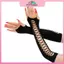 MYPANDA Vintage Party Cosplay Lưới Găng Tay Co Giãn Hộp Đêm Nhảy Múa Nửa Ngón Vui Vẻ Fishnet Mittens Nữ Tay Dài Lỗ Gãy Tay áo.