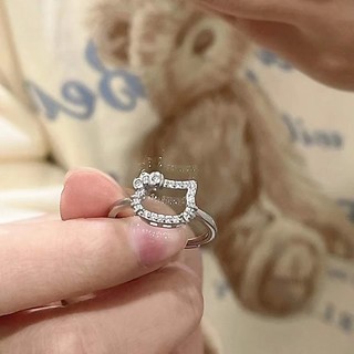 Nhẫn Mèo KT Hoạt Hình, Nhẫn Đơn Giản Tặng Bạn Gái, Quà Tặng MPUB