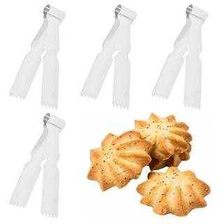 [felicedollhouse] Kẹp bánh ngọt bằng thép không gỉ - Kẹp giòn quả óc chó đa năng, Khuôn giòn đậu phộng & Bun, Kẹp nhà bếp an toàn thực phẩm cho dụng cụ làm bánh [VN]