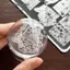 COD pháp ren sóng dòng Nail dập tấm hình ảnh tự làm in ấn hình học Stencil công cụ thép không gỉ làm móng tay tem mẫu