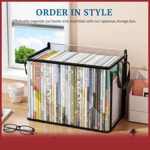 COD rõ ràng PVC hộp lưu trữ với Flip-Top nắp & xem cửa sổ-đa sử dụng tổ chức