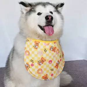 Hoạt Hình Dễ Thương Chó Dọc Nước Bọt Túi Trung Bình Chó Lớn Dày Samoyed Nước Bọt Alaska Yếm