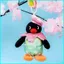 HK1 Pingu Plushie Cherry Blossom Series Sang Trọng Móc Khóa Sakura Dễ Thương Trang Điểm Chim Cánh Cụt Túi Charm KH1