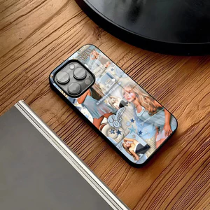 BK-1 Singer Sabrina Carpenter Ốp Lưng Điện Thoại IPhone 16 15 14 Pro 11 13 12 Mini 6 8 7 Plus Kính Thiết Kế Sang Trọng Cove