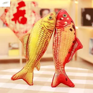 ZENZON Mô Phỏng Cá Chép Sang Trọng Đồ Chơi, Hoạt Hình Cá Vàng Hoạt Hình Cá Nhồi Bông Búp Bê, Kawaii Ngón Tay Đồ Chơi Nhồi Bông Mềm Đáng Yêu Sang Trọng Cá Vàng Gối Búp Bê Trẻ Em