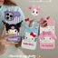 Phim hoạt hình hoạt hình Kuromi KT Cat iPhone14 / 13 Thích hợp cho 11 Vỏ điện thoại Apple 17 / 16 / 15PROMAX 12 Bộ