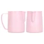 Bình tạo bọt sữa PYCOU, Thép không gỉ tích hợp tay cầm điểm SpoutCup, Tường bên trong được đánh bóng dày Di động Hình nón Đổ vòi hấp sữa Bình pha cà phê