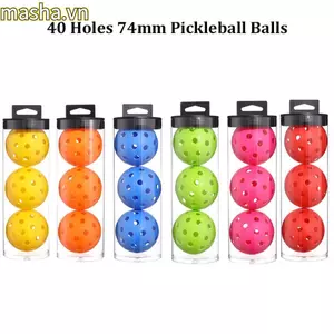 3 Quả Bóng Pickleball, 40 Lỗ 74 Mm Pickleballs, Cao Cấp Với Xô Nhựa Tầm Nhìn Cao & Bounc Pickleball Phụ Kiện Ngoài Trời